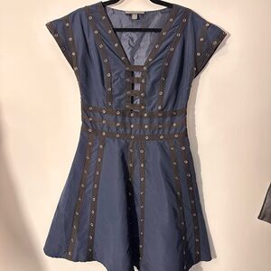 Zac Posen for Target Blue and Brown Mini Dress